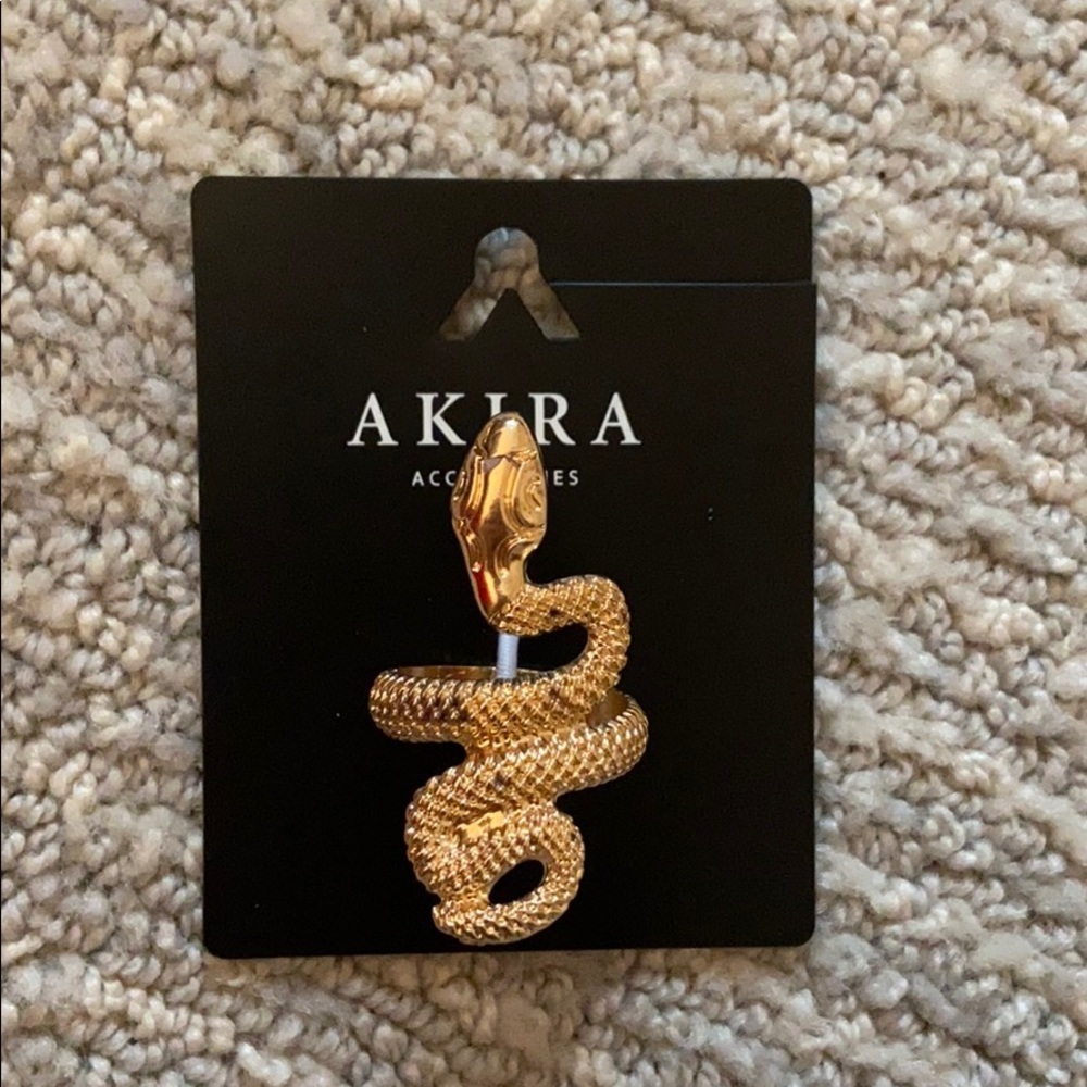 Gold snake ring